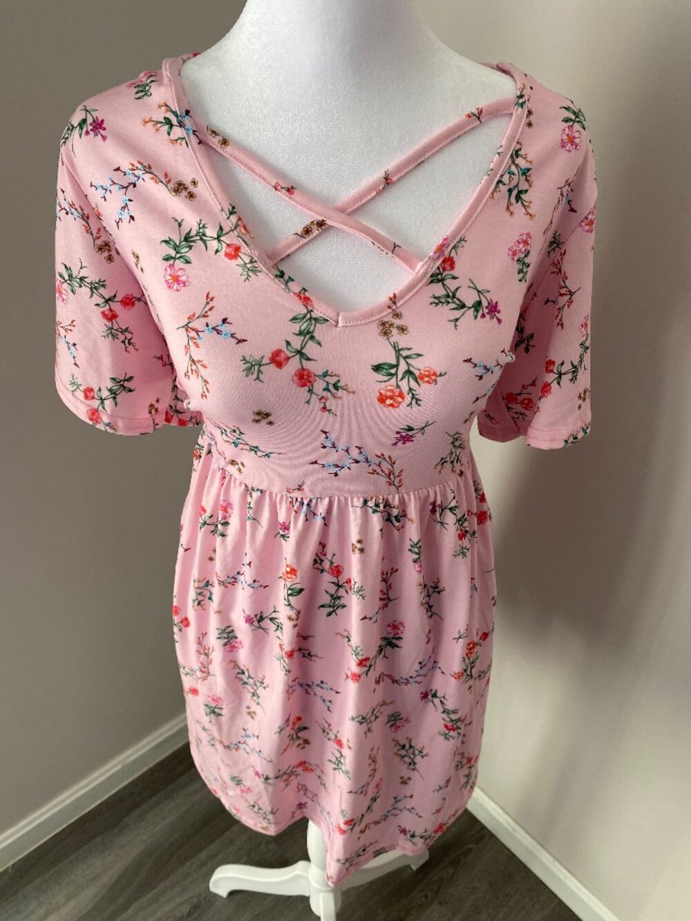 Pink Floral Dress